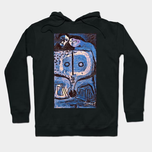 Lovers in Blue Hoodie by camusartist